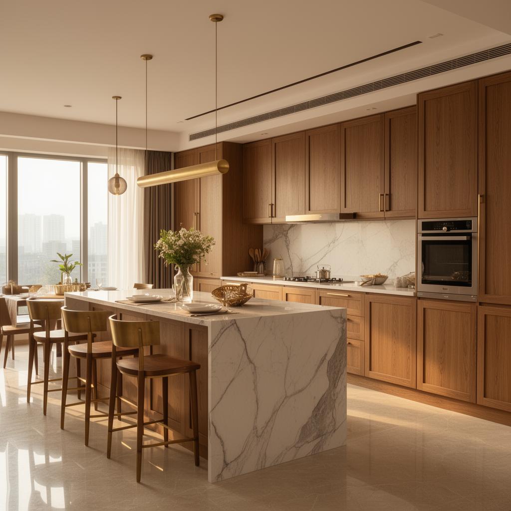 Modular kitchens in a premium North Bangalore home